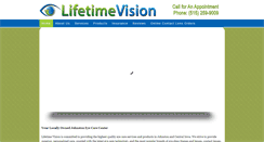 Desktop Screenshot of lifetimevisioneyecare.com