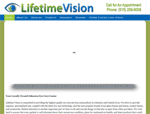Tablet Screenshot of lifetimevisioneyecare.com
